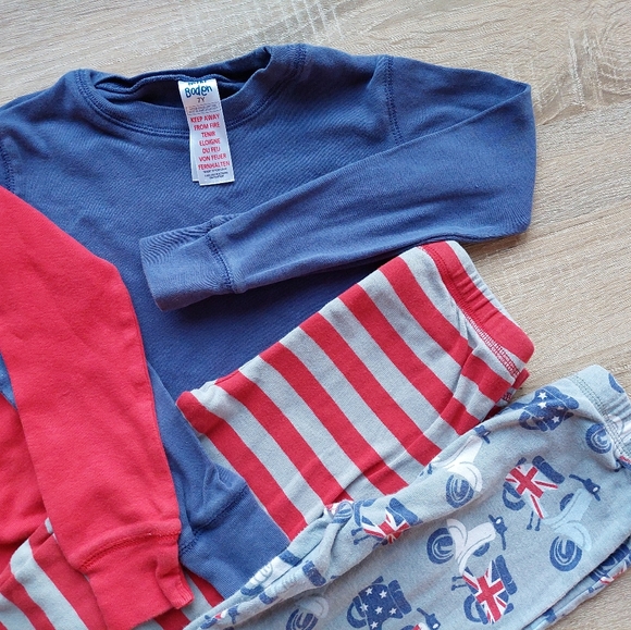 2011 Mini Boden twin pack UK scooter pajamas size 7 - Picture 14 of 16